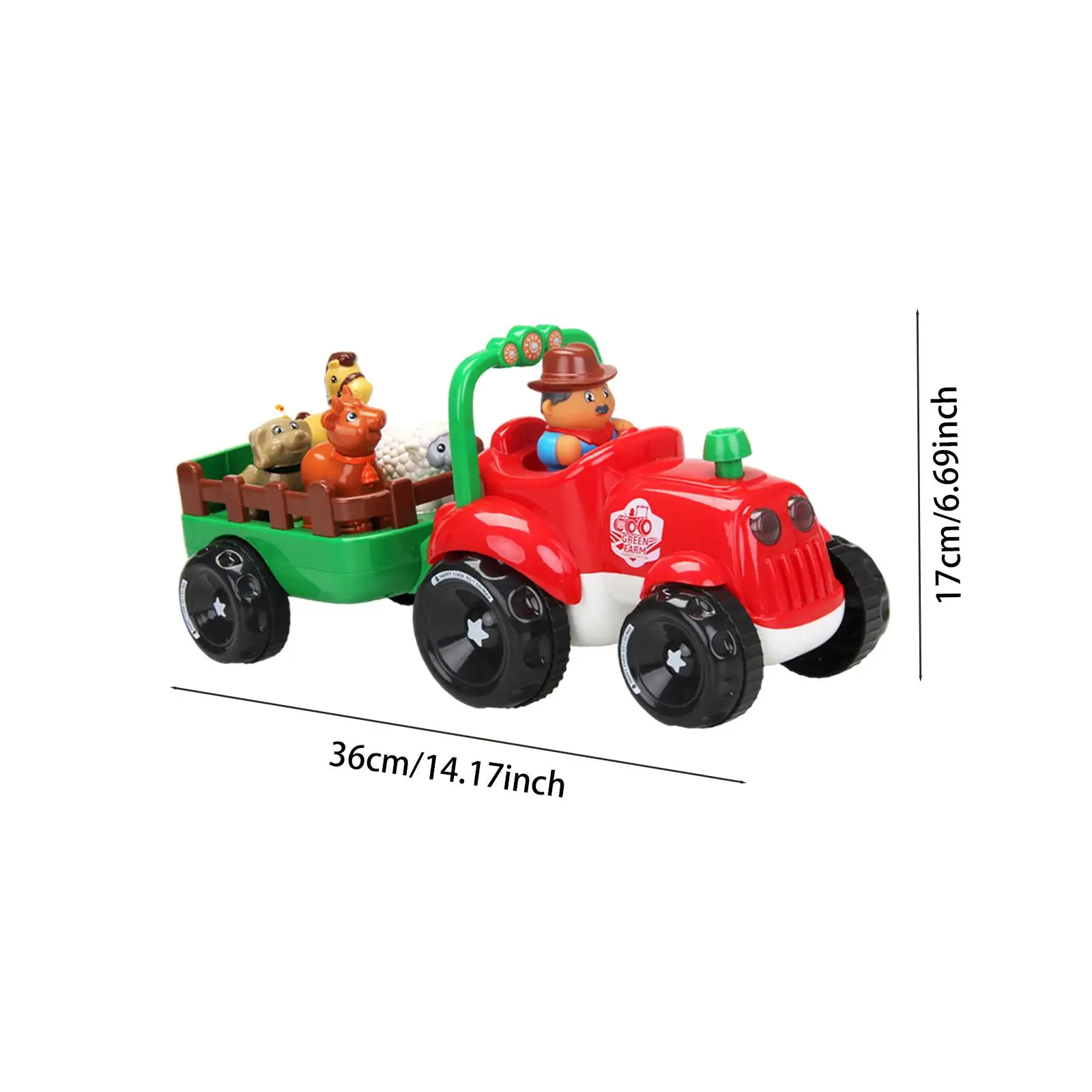 Tractor Toy with Farmer Farmer and with Music and Sound Musical Tractor Toy for