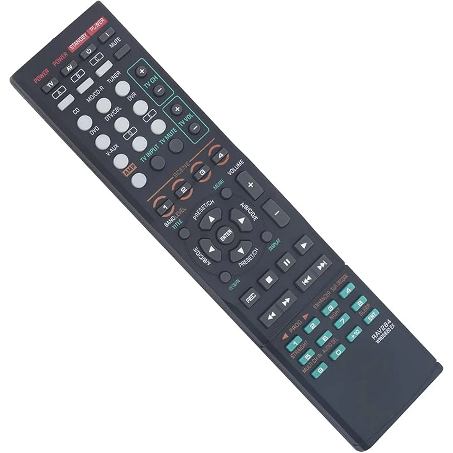 RAV284 WN05820EX Replace Remote Control for Yamaha AV Receiver HTR-6230 HTR-6130 RX-V365 RX-V365BL RX-V363 RX-V363