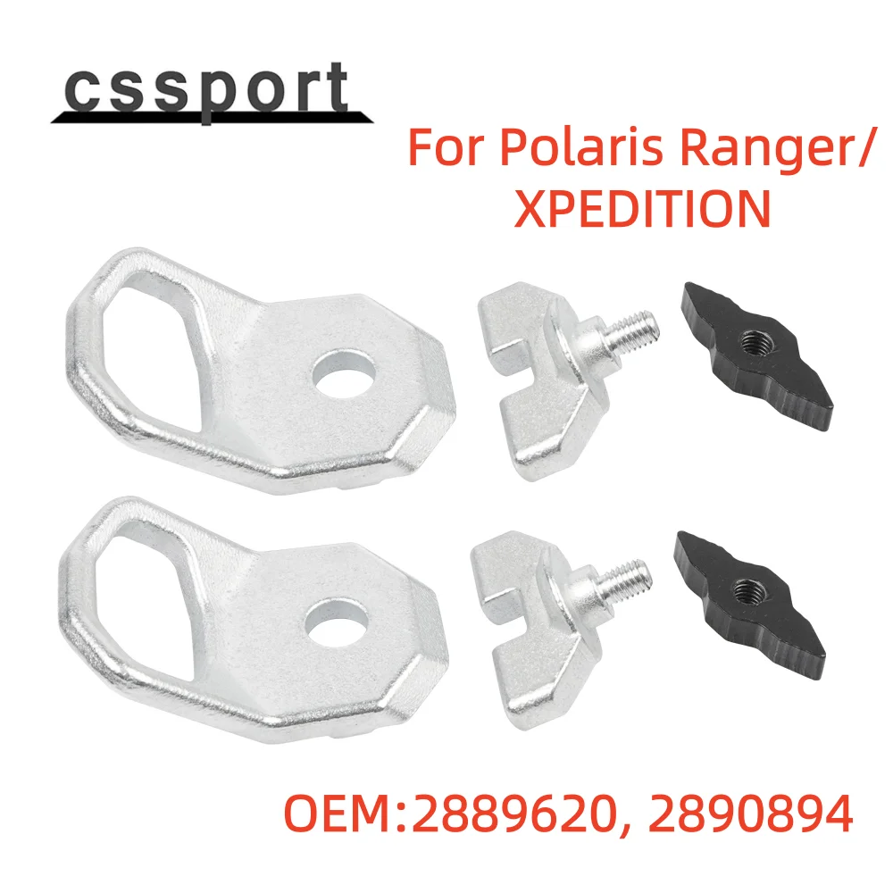 2889620 2890894 2pcs Lock and Ride Max D-Rings Silver For 2024-2025 RANGER CREWXD 1500 NorthStar Edition Ultimate
