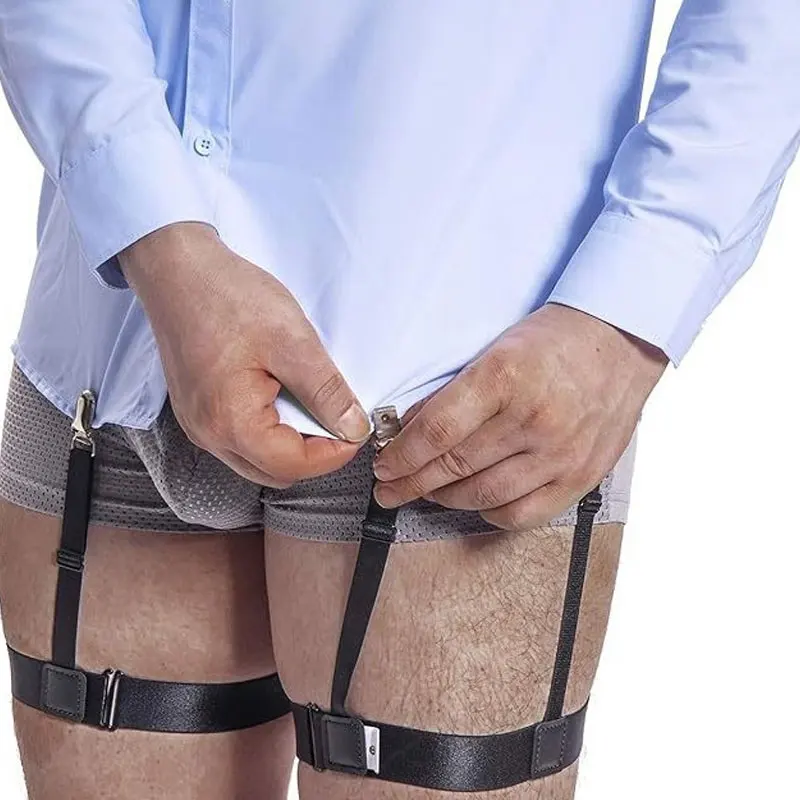 1Pairs قميص رجالي يبقى حامل حاملي قميص قابل للتعديل لرباط الدس وحامل تأمين موقف القميص للرجال #2