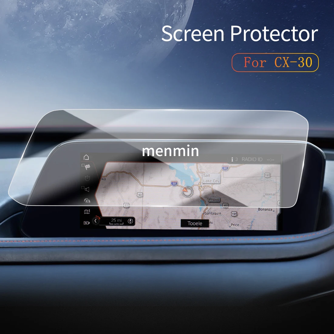 Car Stickers Dash Carplay Mirror Screen Protector Display Tempered Glass Protective Film Vehicle Accessories For24MAZDA CX-30RHD