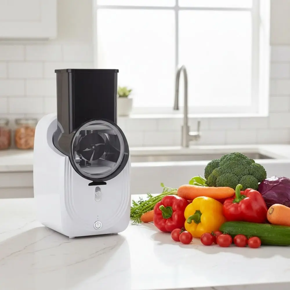 Effort-saving Electric Vegetable Cutter Efficient Long Battery Life Vegetable Slicer Detachable Automatic Vegetable Shredder