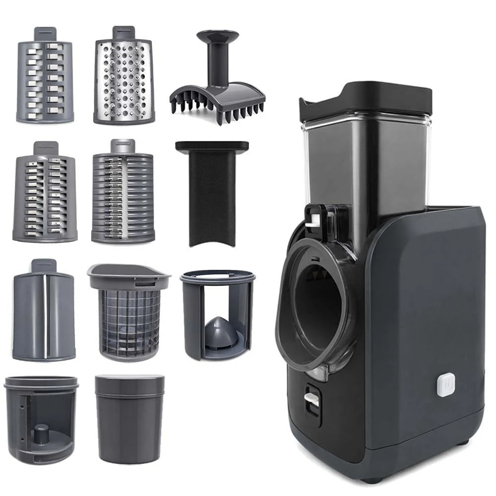 Household Electric Multifunctional Vegetable Cutter 6-in-1 Roller Slicer Shredder Dicer for Salad