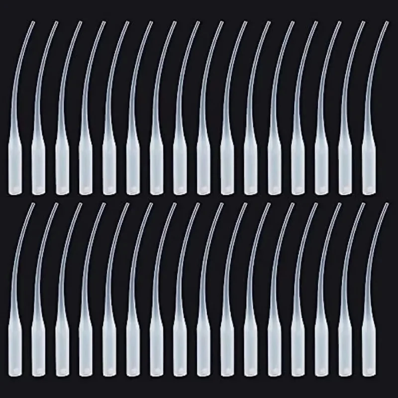 50/150/300pcs Glue Micro-Tips Plastic Glue Bottle Tips Glue Extender Precision Applicator Dropping Tube Nozzle For Crafting Lab