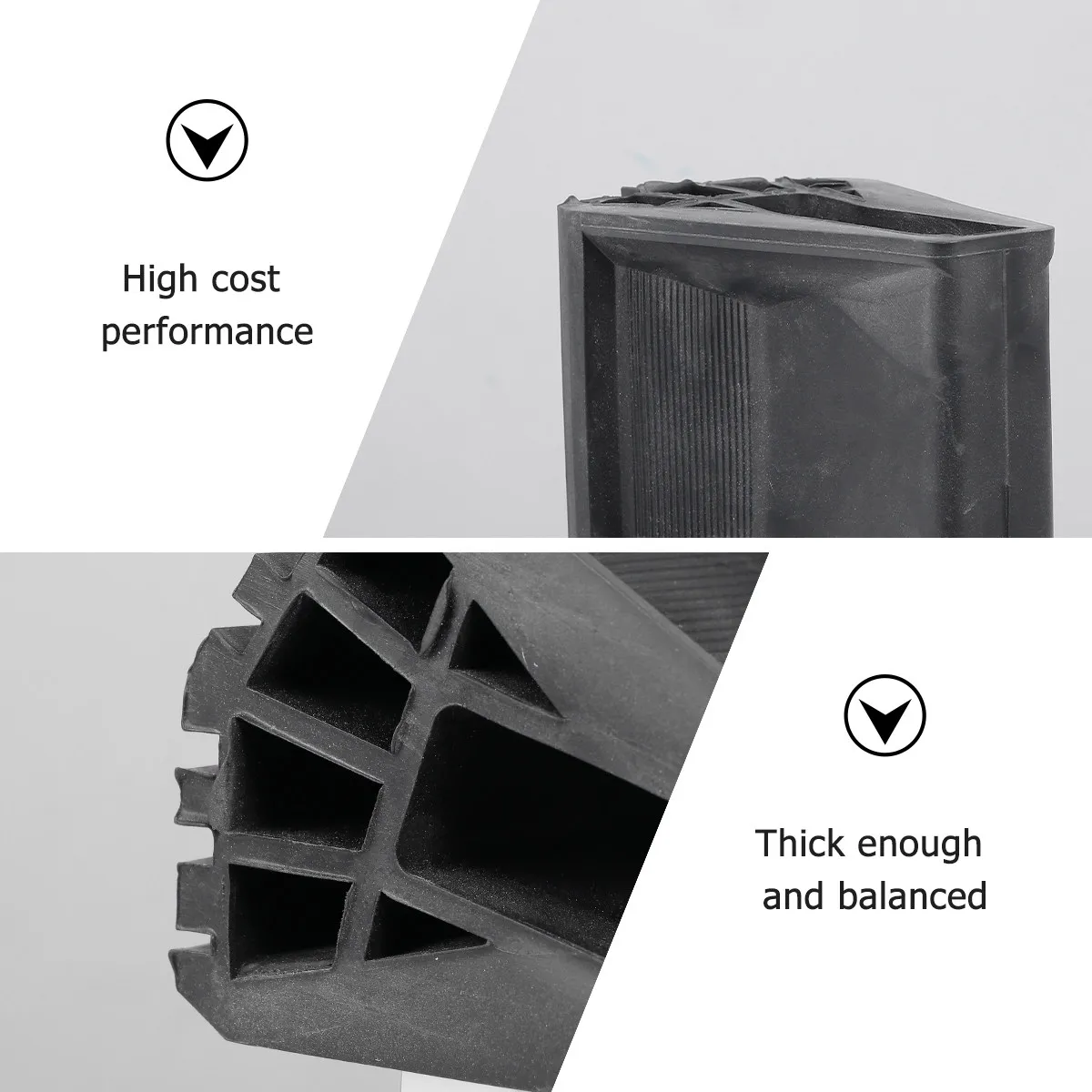 

Комплект из 4 защитных накладок для ножек лестницы, нескользящие, из эластичного ПВХ, толстые амортизирующие подушечки для деревянных, плиточных и ковровых полов, для безопасности работников