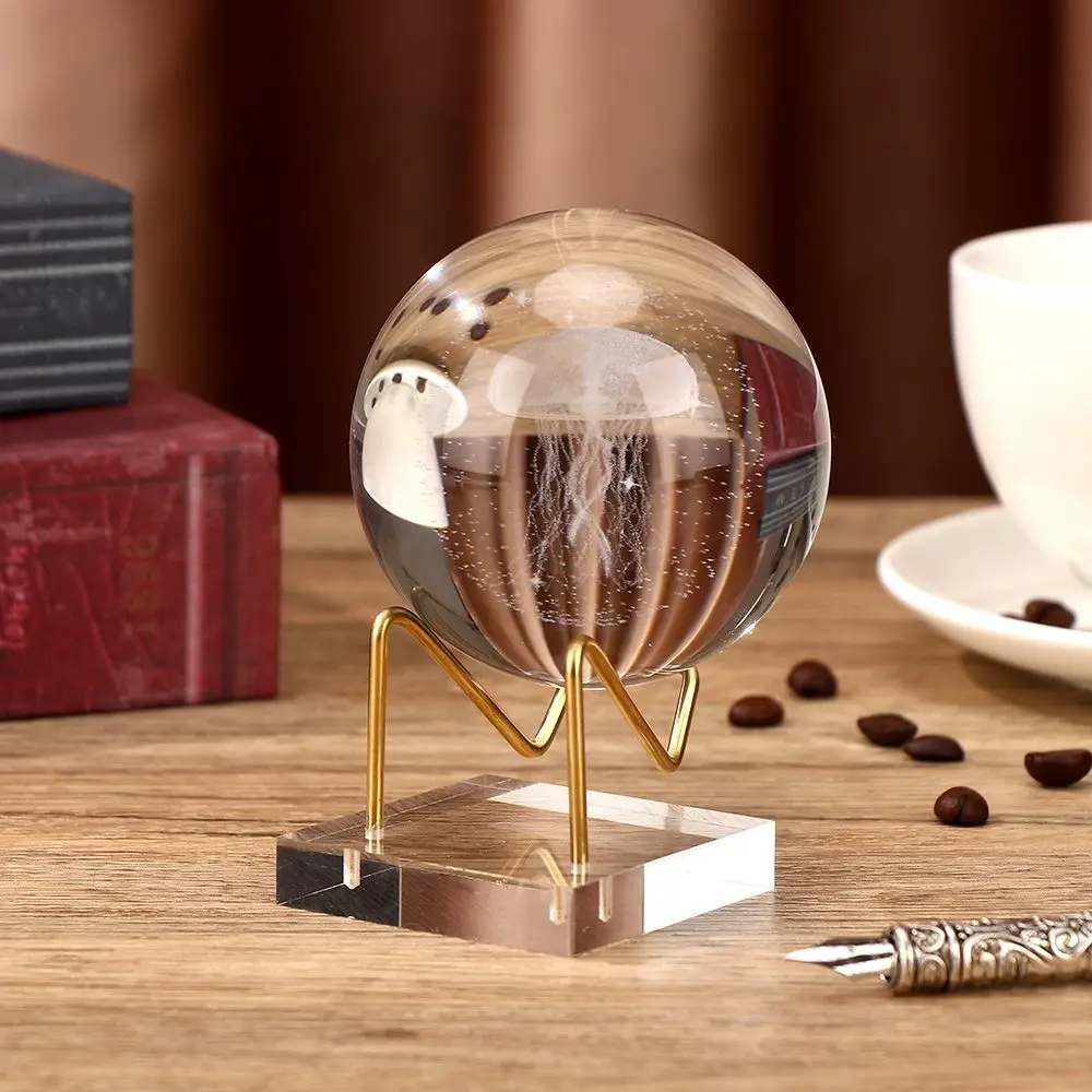 Desktop Agate Stones Mineral Acrylic Display Stand Home Decoration Glass Sphere Holder Crystal Ball Base