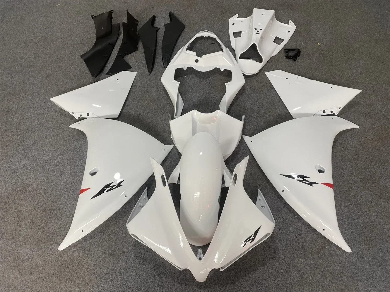 

Motorcycle Fairings Kit Fit For yzf R1 2009 2010 2011 2012 2013 2014 Bodywork Set High Quality ABS Injection Pure white
