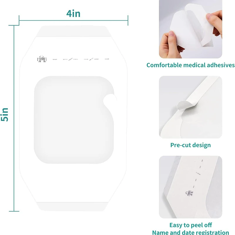 PU Transparency Film Visible Waterproof Dressing Tape Invisible Sticker Indwelling Needle Duct Fixed Patch Self Adhesive