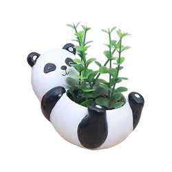 Cute Panda Plant Pot, Animal Succulent Planter, Windowsill Cactus, Balcony Decoration for Girls, Flower Pot, Garden Gift