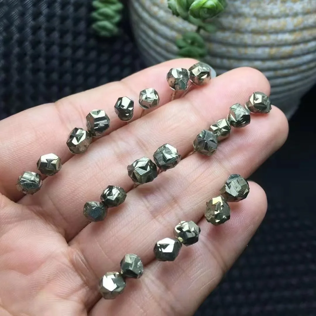 

1 Pair Fengbaowu Natural Colombia Raw Rough Pyrite Iron Cross Earring Stud 925 Sterling Silver Fashion Jewelry Gift For Women