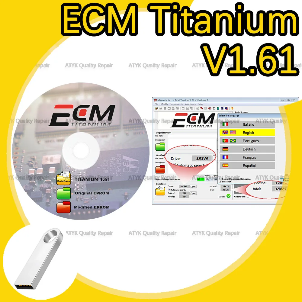 

ECM Titanium V1.61 2024 Hot Sale Diagnostic software Automobile Maintenance 1.61 ECM Titanium Repair Tools tuning auto new vci