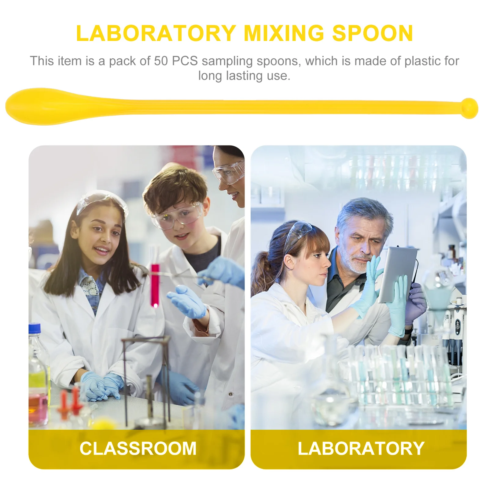 

100 pcs Plastic Mixing Scoop For Powder Granule Laboratory Home Restaurant Sampling Spatula Lab Teaching Tools