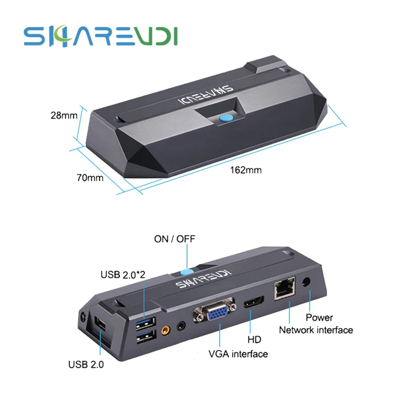 OEM Vnopn Low Power Consumption Mini PC Station Thin Client Zero Client Could Computer