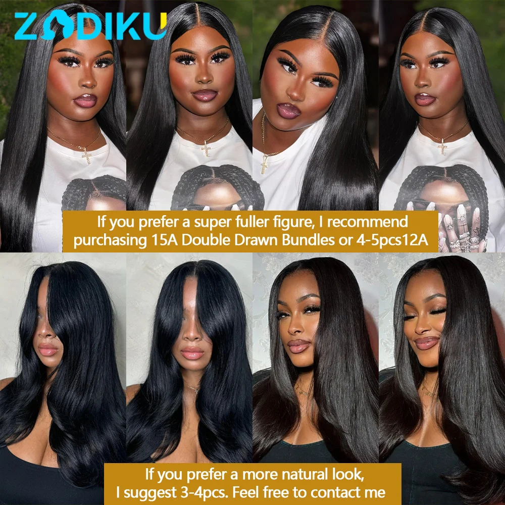 3 قطعة 26 26 26 بوصة حزم من شعر طبيعي مفرود 100% وصلات شعر بشري 12A لحمة مزدوجة عالية الجودة حزم الشعر الخام البرازيلي