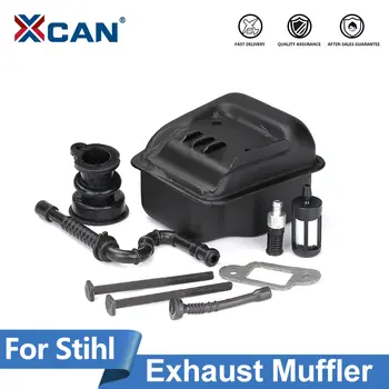 XCAN 適用於 Stihl 021 023 025 MS210 MS230 MS250 鏈鋸的排氣消音器,含螺栓和墊片,適用於園藝和戶外生活用品。 12 最佳銷售 sthil 025 - №12