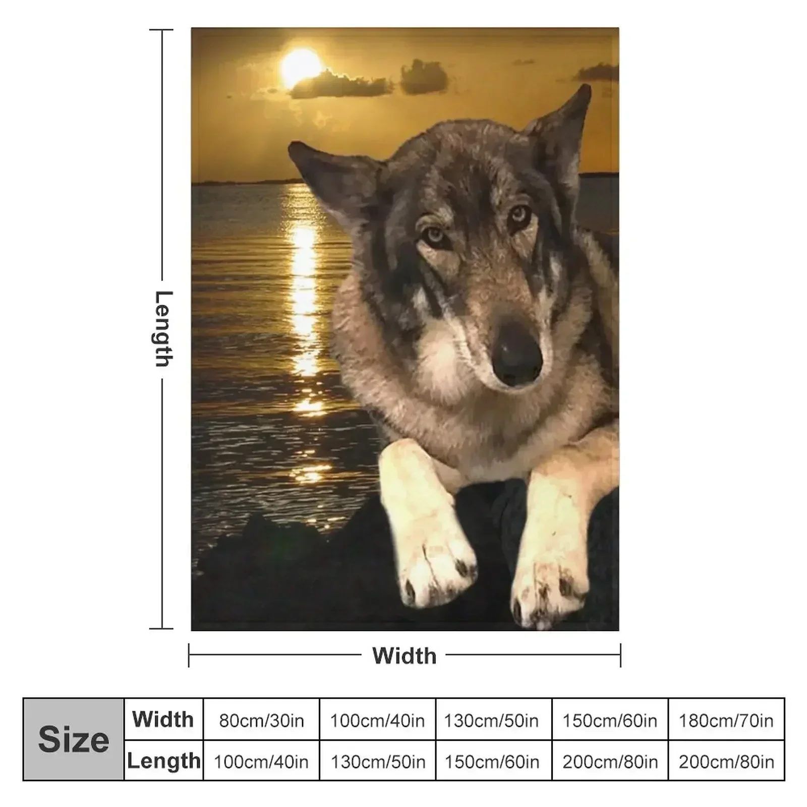 Dog German Shepherd Throw Blanket couch cozy soft plush fuzzy picnic outdoor blanket