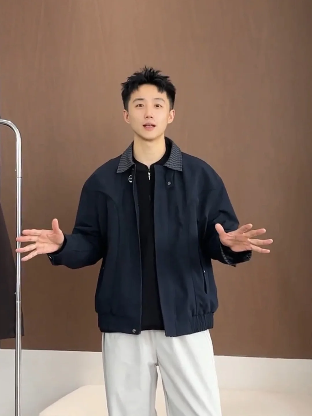 

Ретро-куртка Harrington в американском стиле для мужчин, осенняя, с клетчатыми вставками, имитация двухслойности, в стиле бейсбольной формы, рабочая одежда, молодежная мода