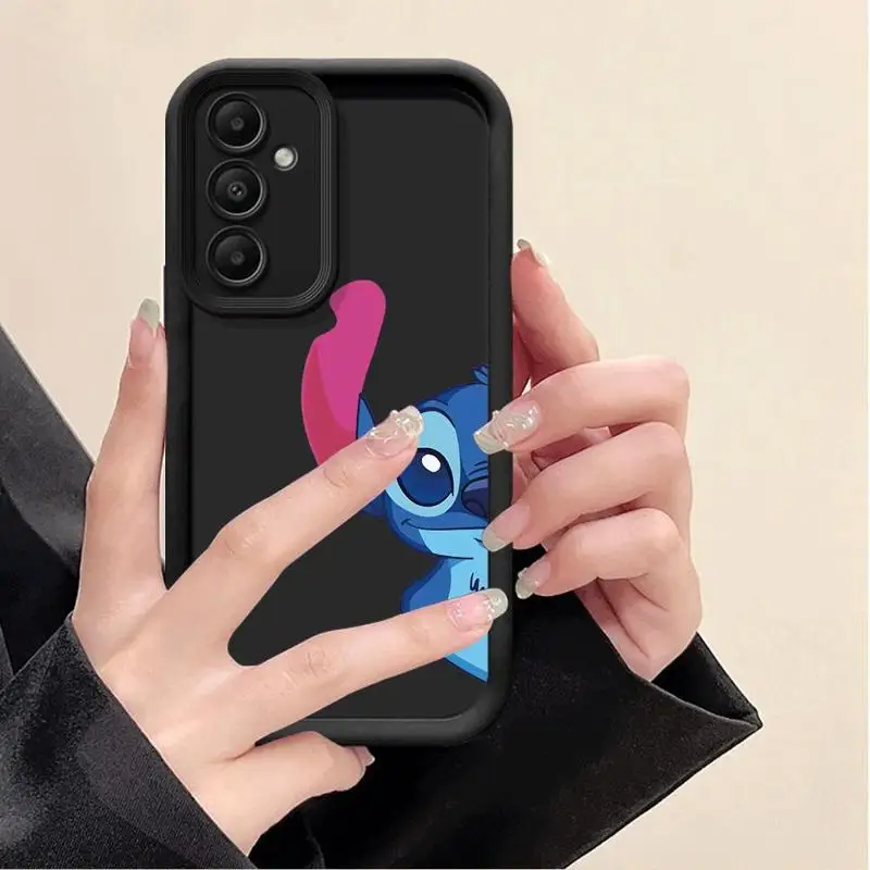 Phone Case for Samsung Galaxy A15 A25 A35 A55 A51 A71 A72 A73 A52 A52s A53 A54 5G TPU Silicone Soft Disney Lilo Stitch