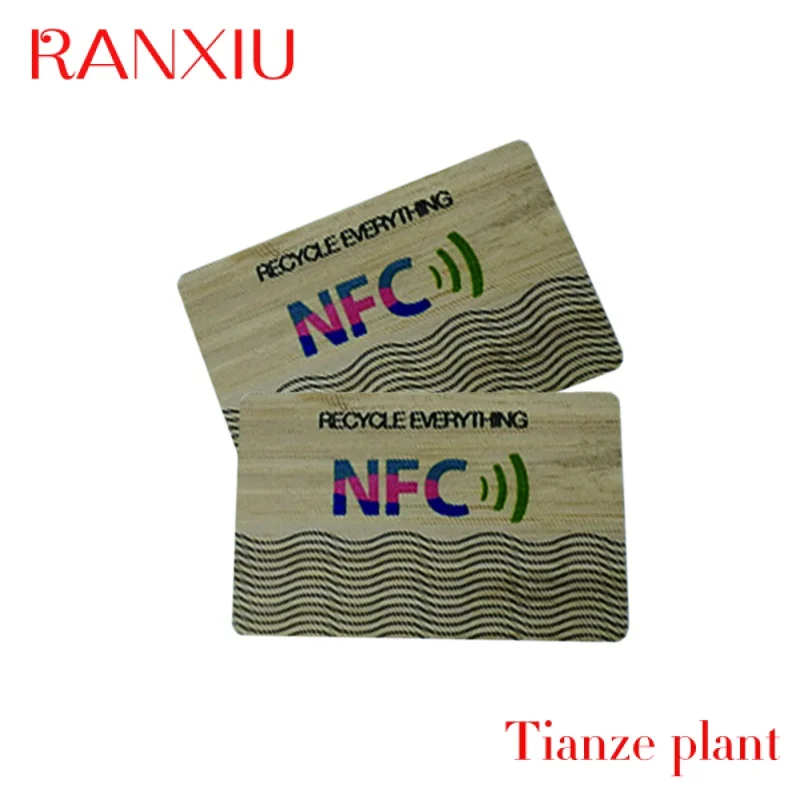 NFC madeira RFID Smart Bamboo Key Card, personalizado, alta qualidade