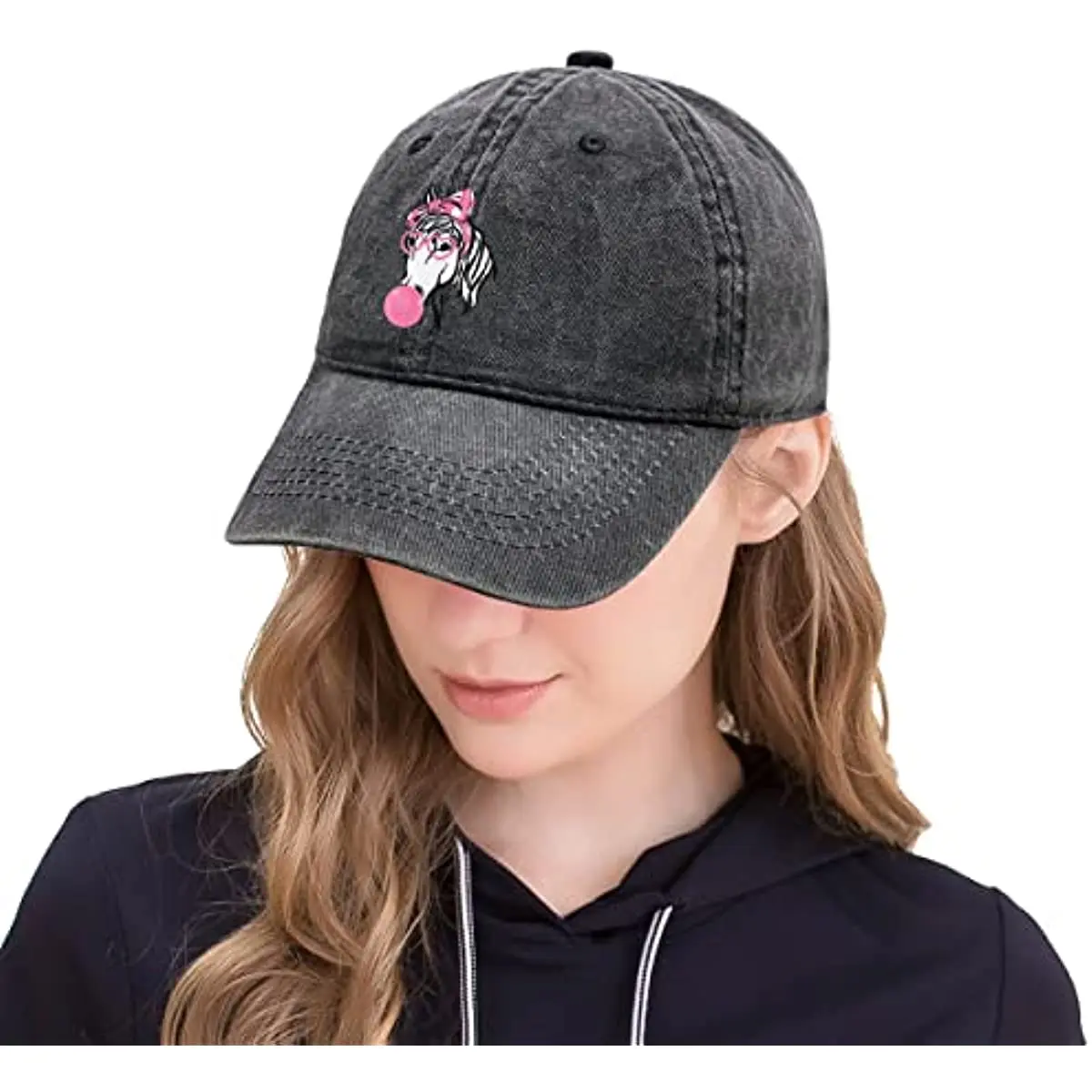 Unicorn Baseball Cap Womens Hat Baseball Caps for Men Hats for Women Dad Vintage Plain Fashionable Black Denim Ball Cap