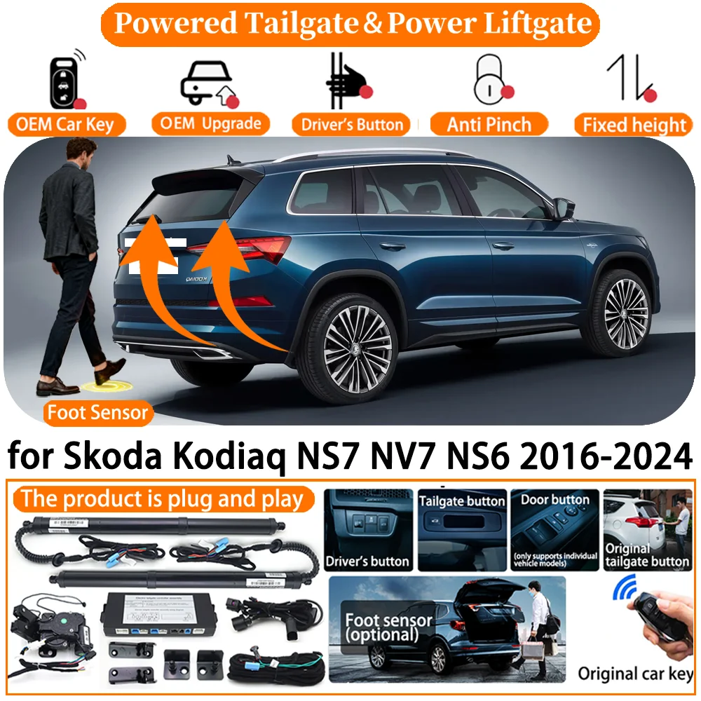

Car Smart Powered Tailgate system for Skoda Kodiaq NS7 NV7 NS6 2016-2024 Automatic Electric Power Tailgate Tail Gate Lift kit