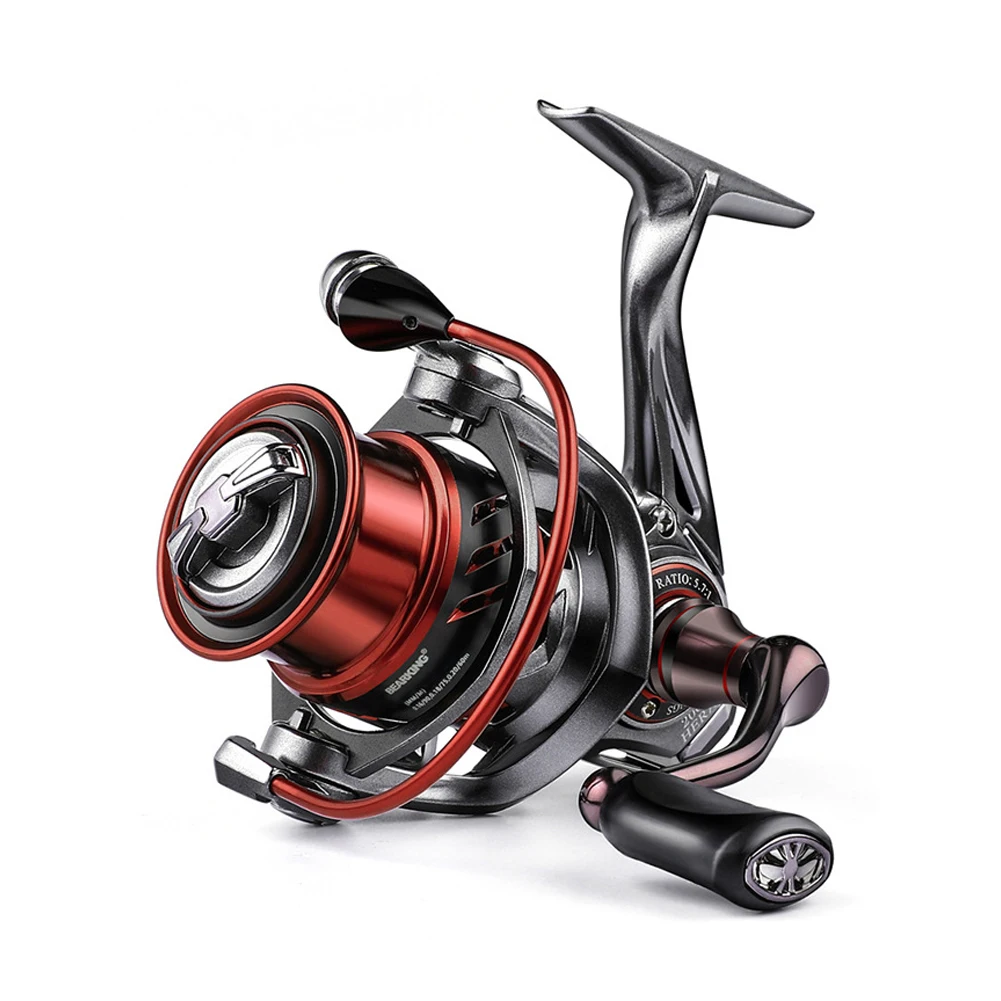 

Спиннинговая катушка с 9 подшипниками, Передаточное отношение 5,7: 1, высокая скорость с максимальным сопротивлением 8-9 кг, 2000-3000, неглубокая/средняя катушка, кружка для провода для обеих рук