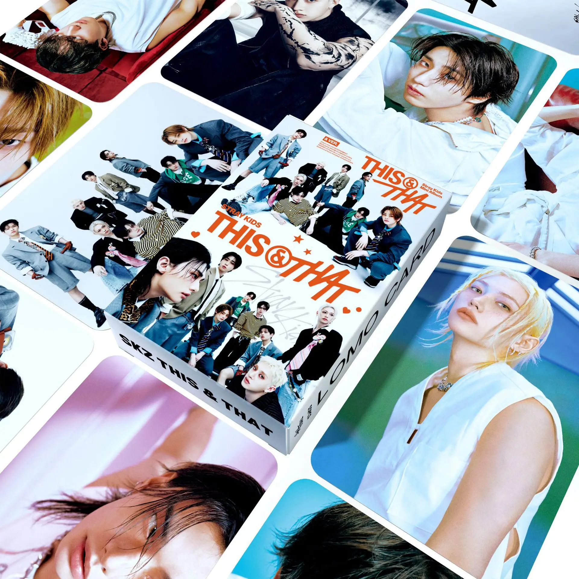 55 K-pop boy group mini cards, new album THIS THAT, celebrity merchandise, fan collection, lomo cards, gift cards