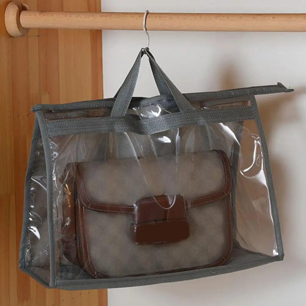 Storage Bag Handbag Protective Sleeve Transparent Handbag Dust Bag with Handle for Easy Identification for Women for Handbags