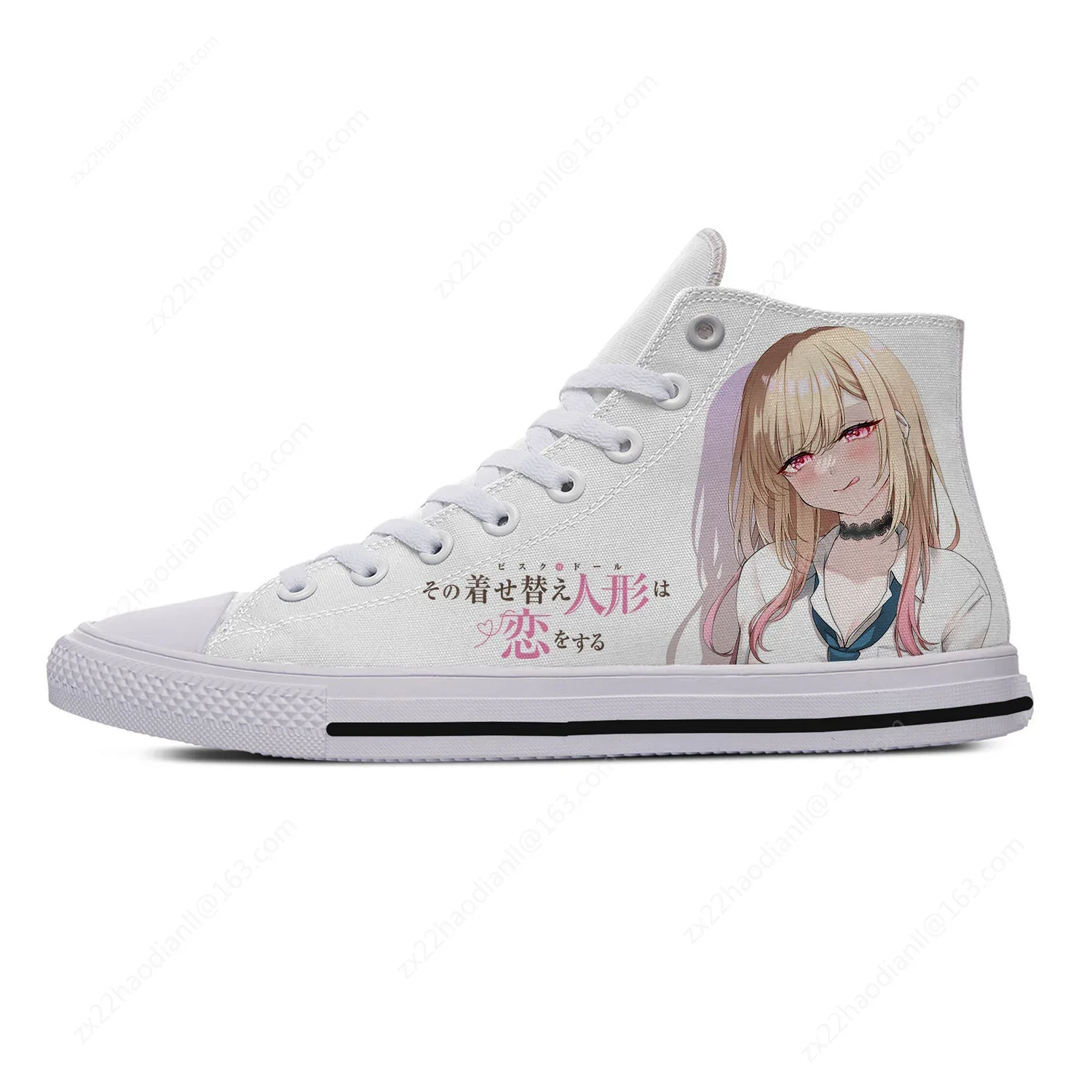 Anime My Dress Up Darling High Top Sneakers Mens Womens Teenager Casual Shoes Canvas Running Shoes 3D Print Lightweight shoe