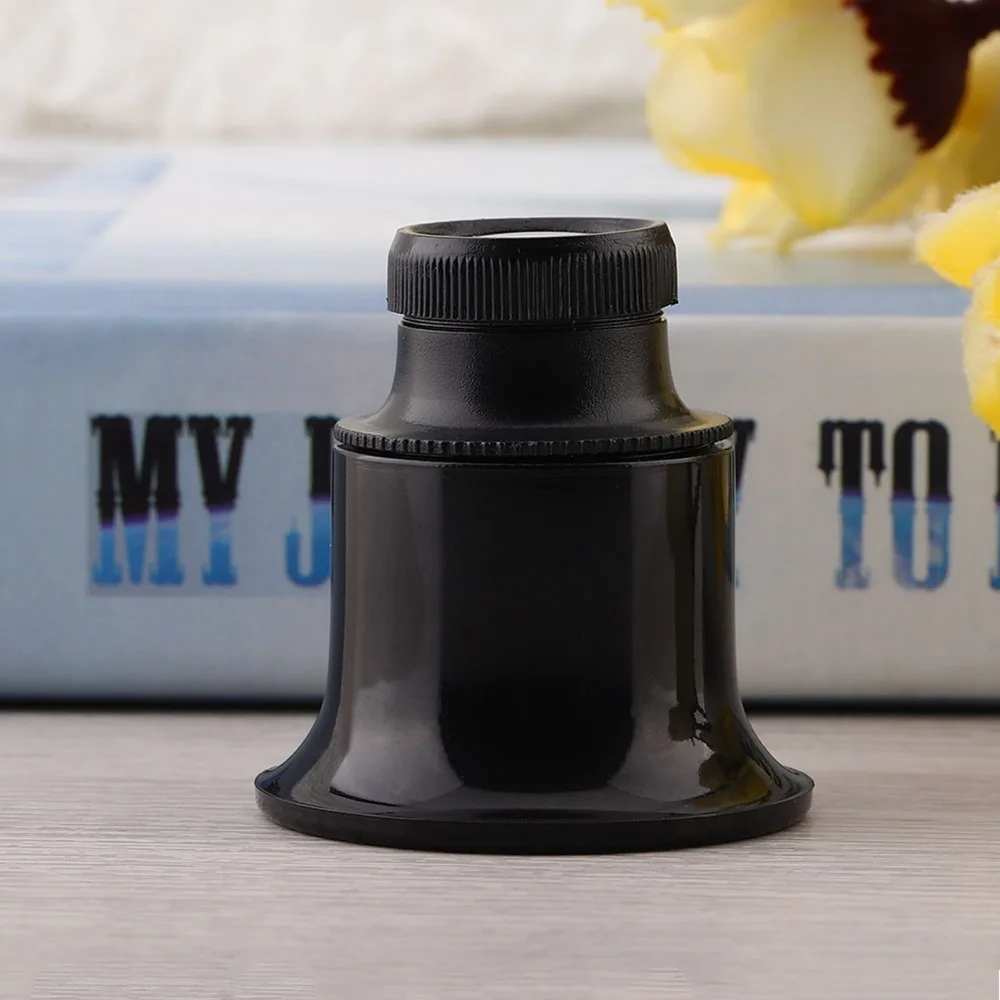 Portable Black Color Eye Magnifier Loupe Plastic Shell Small Size Magnifying Glass Loupe Watch Tool Watchmakers Use