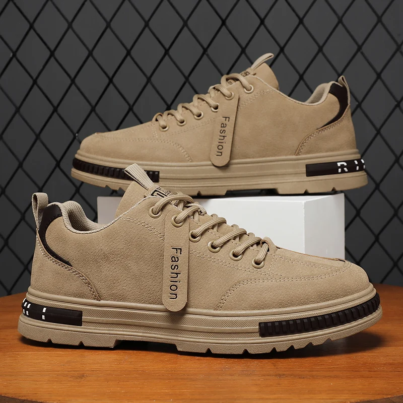 

Мужские повседневные туфли 2026: Новинка, всесезонные, с мягкой подошвой, нескользящие, для работы на улице, плоские, модные, удобные, молодежные, универсальные, для прогулок