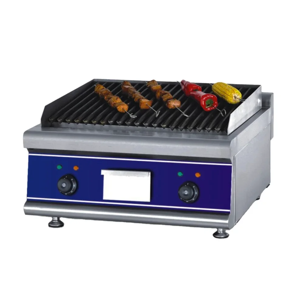 

Restaurant Equipment High Quality Table Top Barbecue Electric Lava Rock Stone Grill
