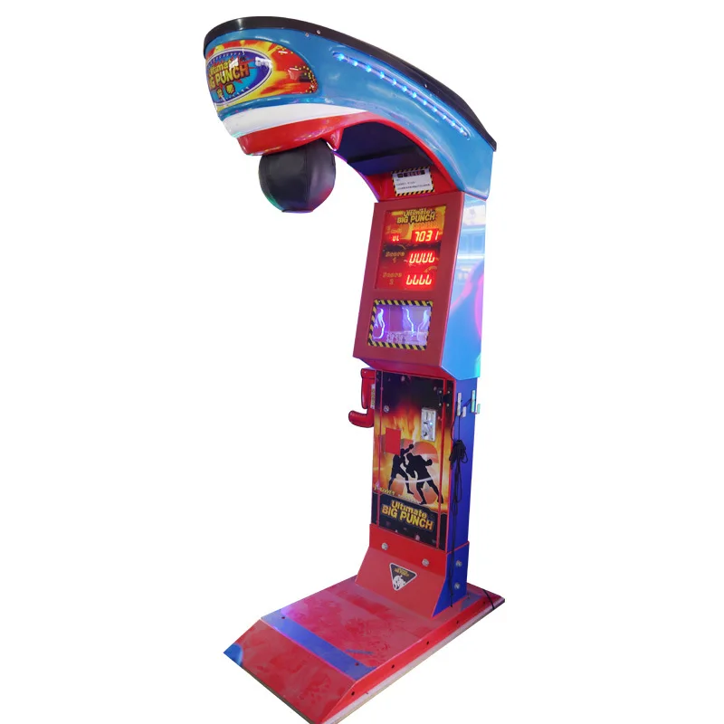 Coin Operated Game Street Amusement Park Electronic Hammer Boxing Machine Arcade Boxing Punch Machine Price for Sale