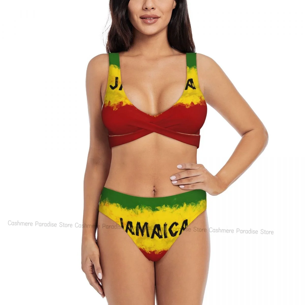 De push-up bikini's sets vrouw 2025, Jamaica sexy badpak dames