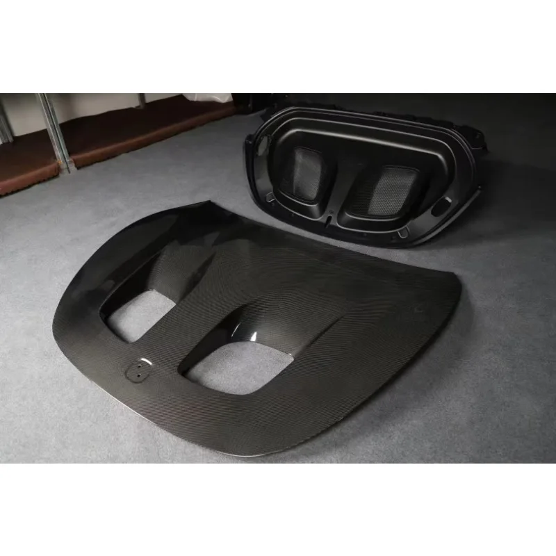 Lightweight Carbon Fiber Engine Hood with Ventilation Mask New Car Part with Included Screws