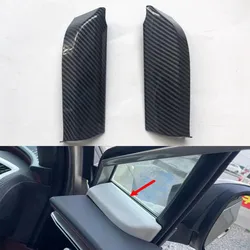 YAQUICKA For Toyota bZ4X Pro 2022 Car Front Door A Pillar Decoration Strips ABS Carbon Fiber Styling Molding
