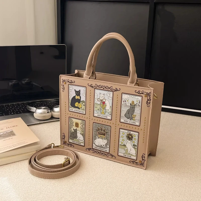 Dames Tarot Card Cat Print Han - Luxury Bags Edit recensie en prijs
