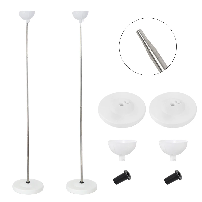 1/2set Adjustable Balloon Column Stand Metal Balloon Holder with Plastic Base for Birthday Party Wedding Decoration Baby Shower