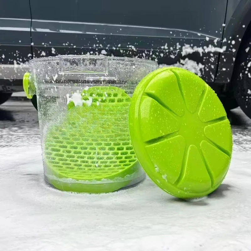 High Beauty Durable Grit Guard, Two Bucket Car Wash Sand Filter, Plastic Stone Separator Grid, Auto Detailing Dirt Trap Tool