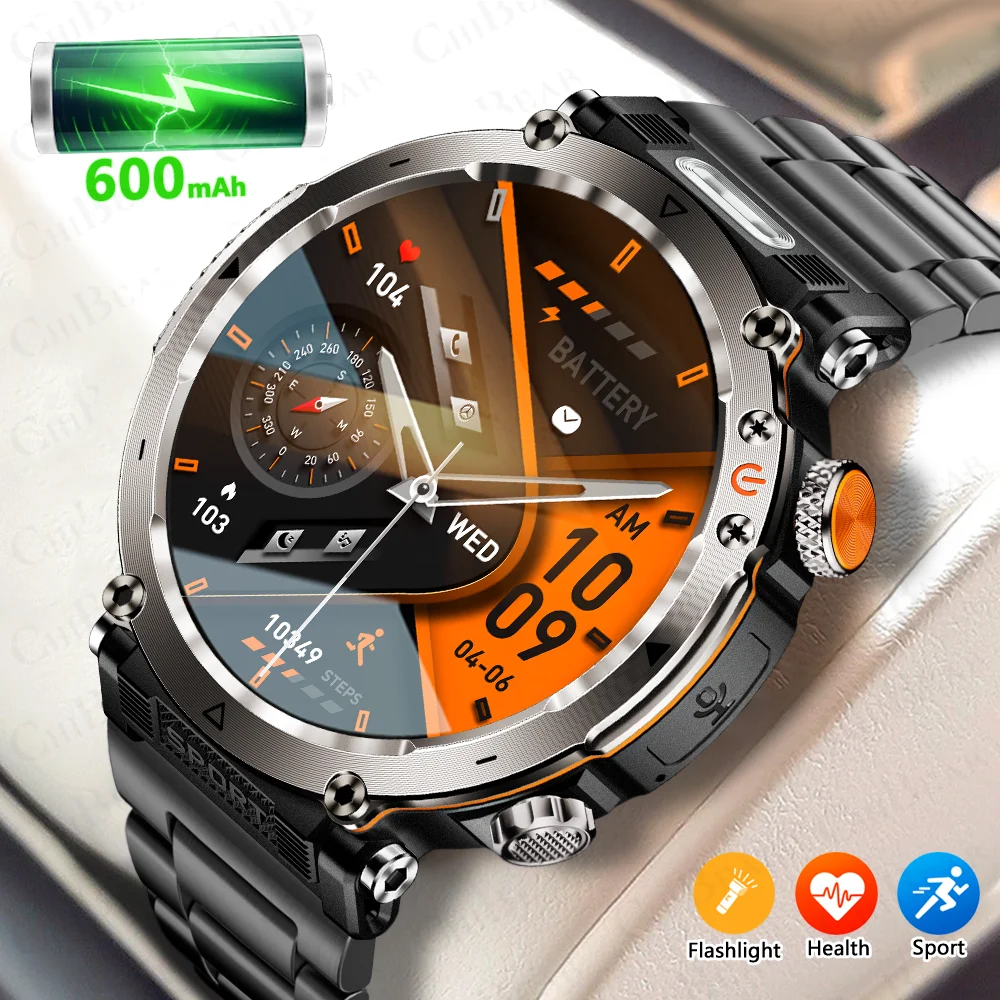 

1.7-Inch Display 600mAh Large Battery Outdoor Smartwatch with Sport mode Heart Rate Bluetooth Call Smart Watch For Men 2025 NEW