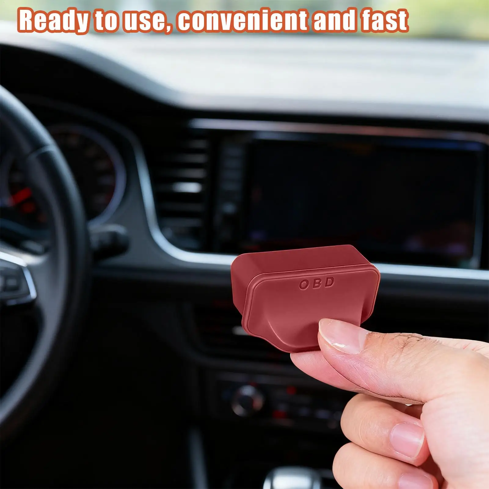 Obd غطاء منفذ obd واقية غطاء غبار التشخيص موصل حامي ل البضائع عربة جولف سيدان شاحنة SUV فان RV السيارات #3