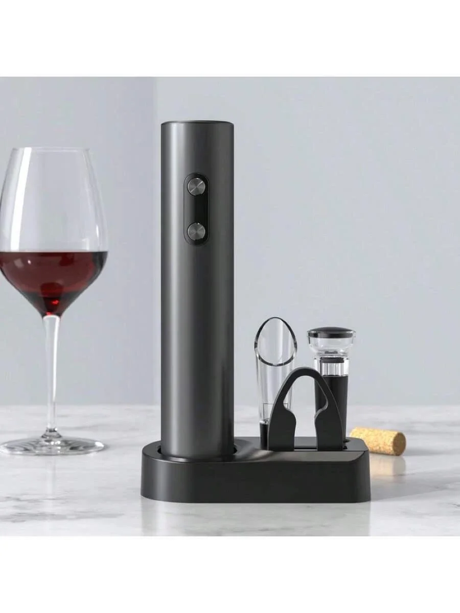 Bottle Opener, Perfect For Parties And Wine Enthusiasts - Kitchen Accessory Gift, For Opening Wine, Easy To Store, Battery-Opera