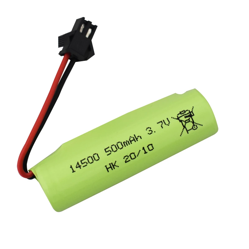 3.7V 500Mah 14500 bateria Lipo + ładowarka Voor DE35 DE38 Dubbelzijdig Rc Tumbling Stunt Afstandsbediening controle Auto