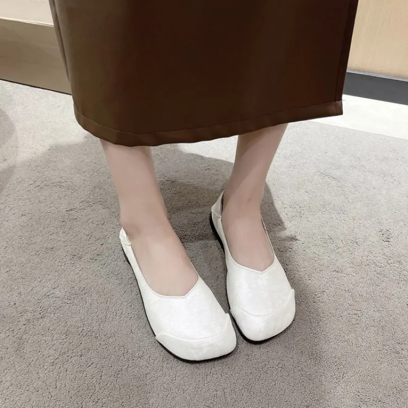 2024 Summer Fashion New Soft-soled Flat Shoes Retro Pointed Shoes Flat Print Elegant Casual Daily Women Shoes Moccasine Zapatos