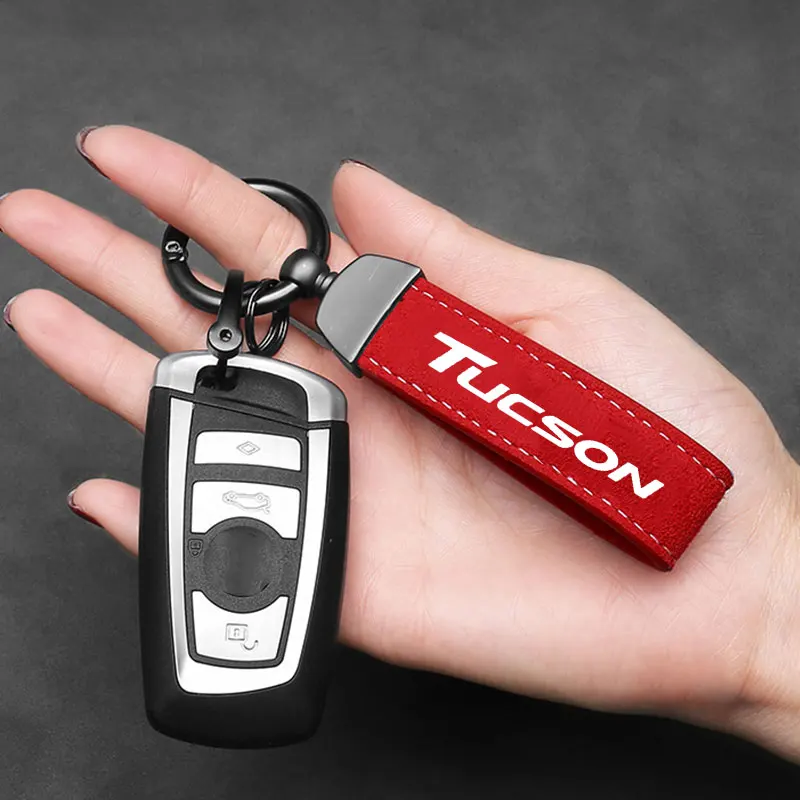 Suede Lanyard Car Keychain Pendant Creative Personalized Wear-resistant Key Loop For Men Women Customized For HYUDNAI tucson