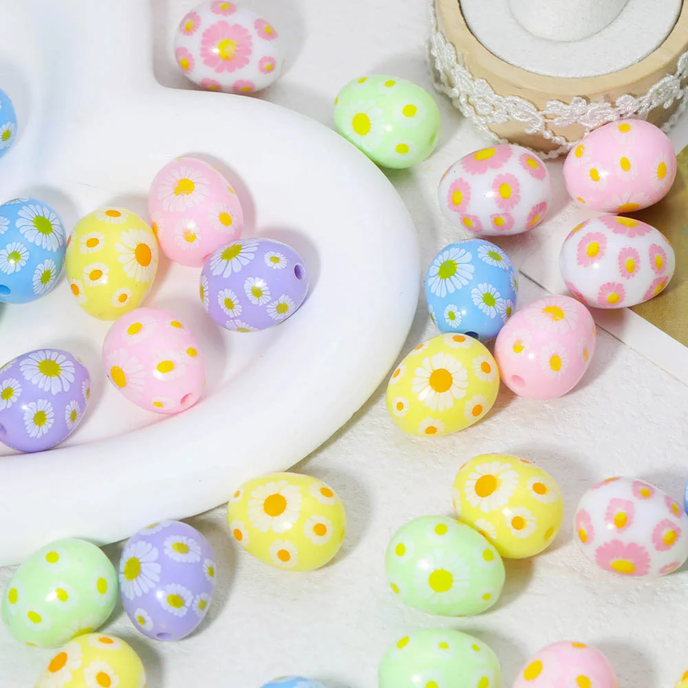 

Сердечный дизайн 16*20 мм 100 шт. DIY изготовление бусин/эффект печати/ручная работа/фурнитура и компоненты для ювелирных изделий/форма яйца/акрил # 18654