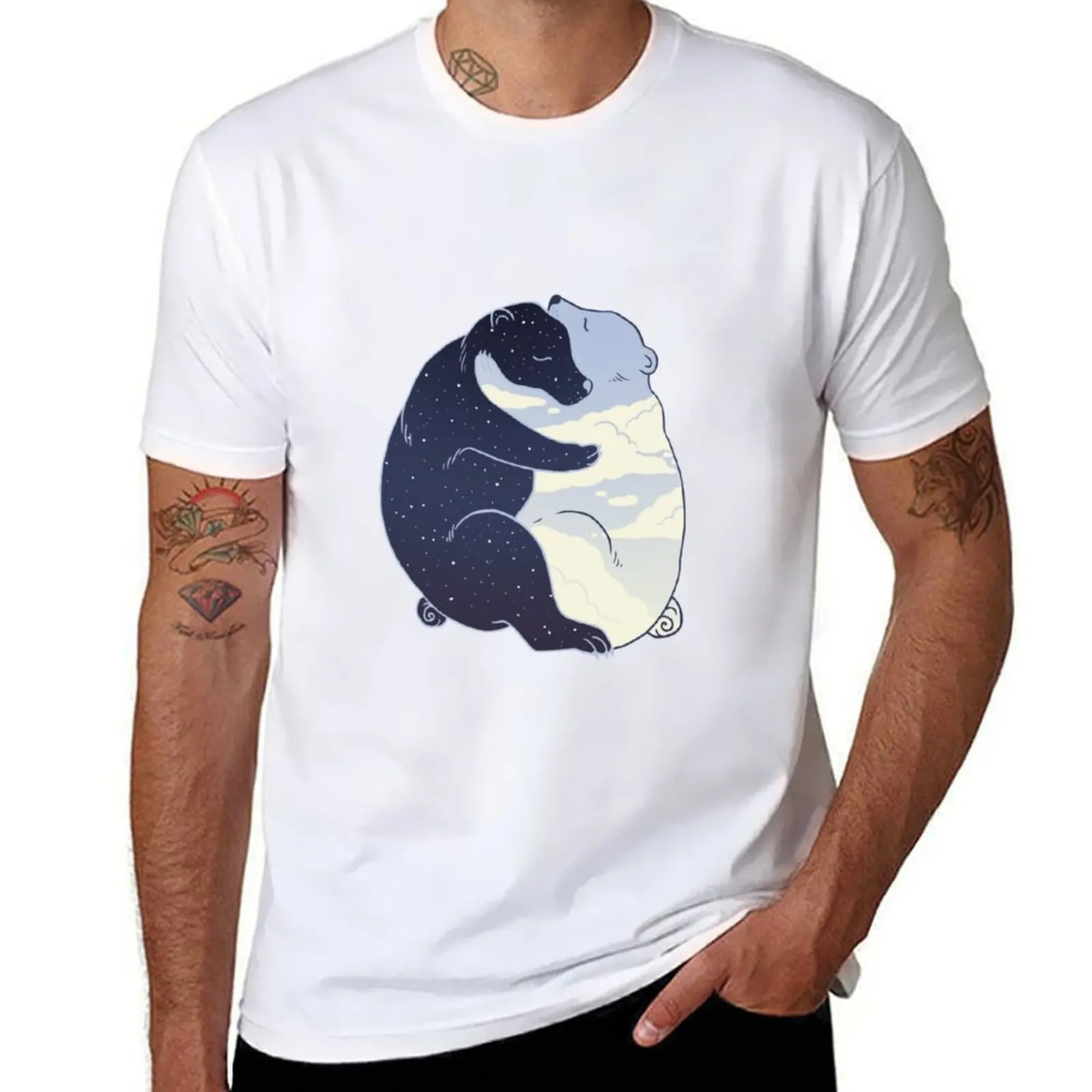 

Day and Night T-Shirt t shirt custom print black cotton t-shirt plain for man package T-Shirt