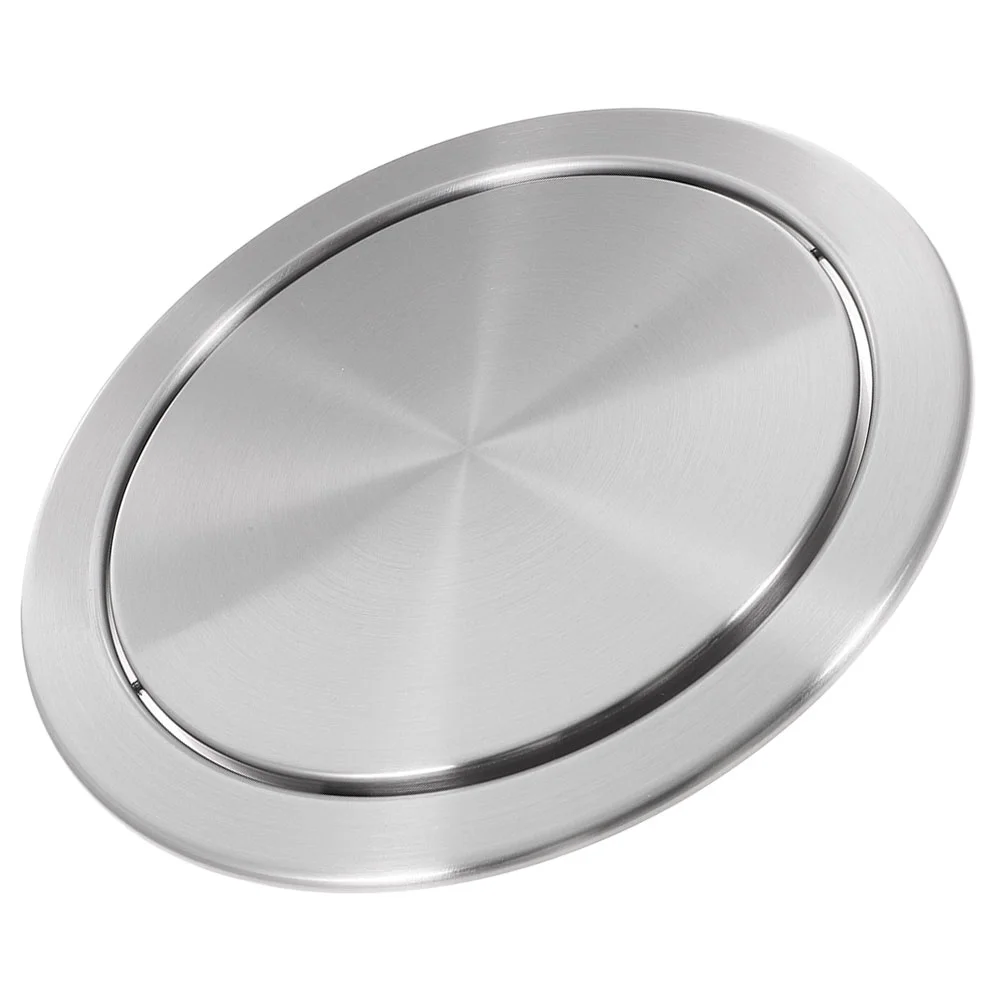 

Trash Can Bin Lid Stainless Steel Recessed Cover Grommet Counter Top 430 Lids