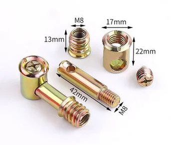 Furniture Screws Furniture Four-in-one - Connector Eccentric Wheel Accessories Assembled Hammer Screws Other Furniture Hardware
