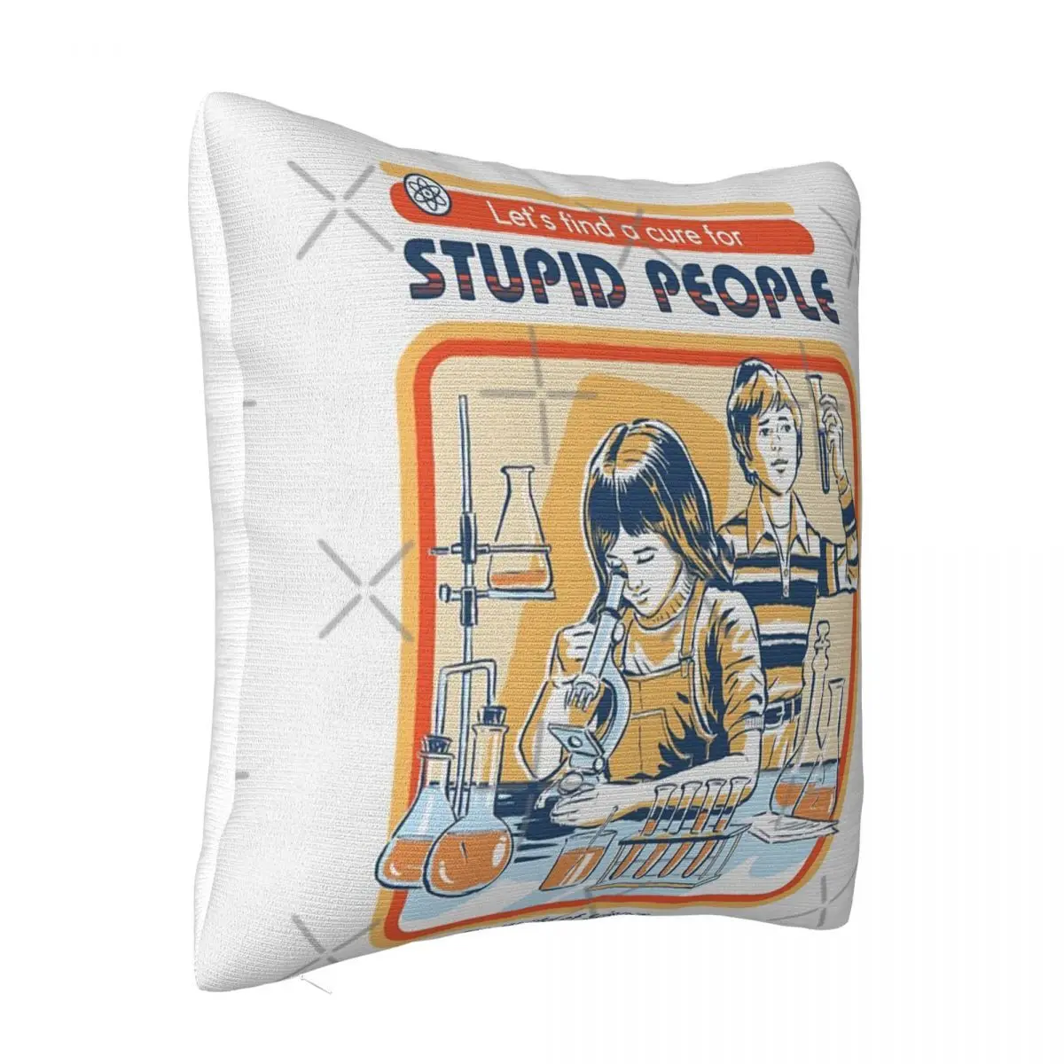 A Cure For Stupid People Pillow Cases Pillow Case Covers Cushion Cover 45X45 Pillow Case Pillow Cover